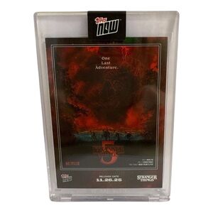 Topps Now Stranger Things Season 5 One Last Adventure STRA-SP01 Short Print